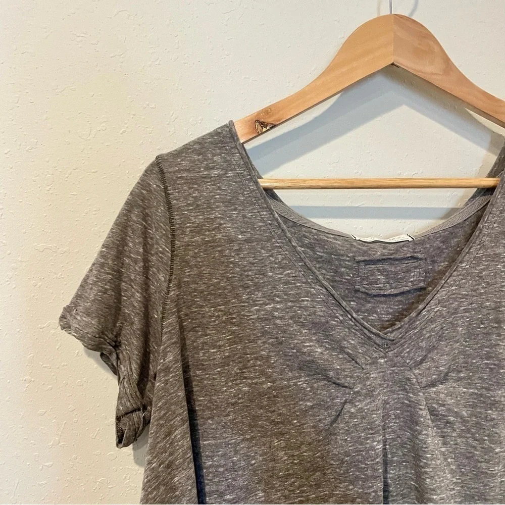 We the Free All You Need Ruched V Neck Tee